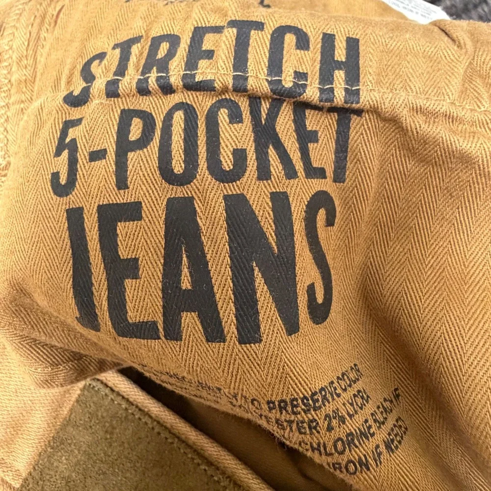 Todd Snyder Mens Straight Fit Stretch 5-Pocket Pants 35 Brown Academia Preppy